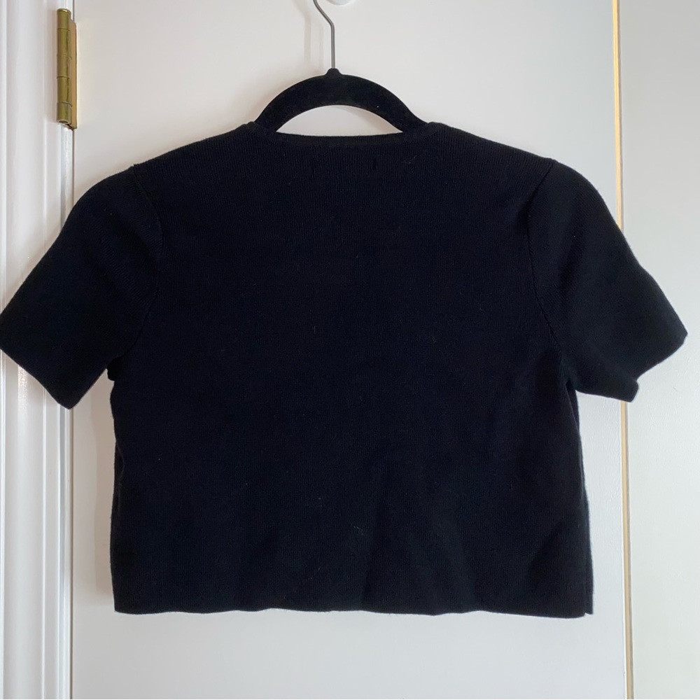Kendall & Kylie Short Sleeve Cardigan Sweater Top - Picture 5 of 9